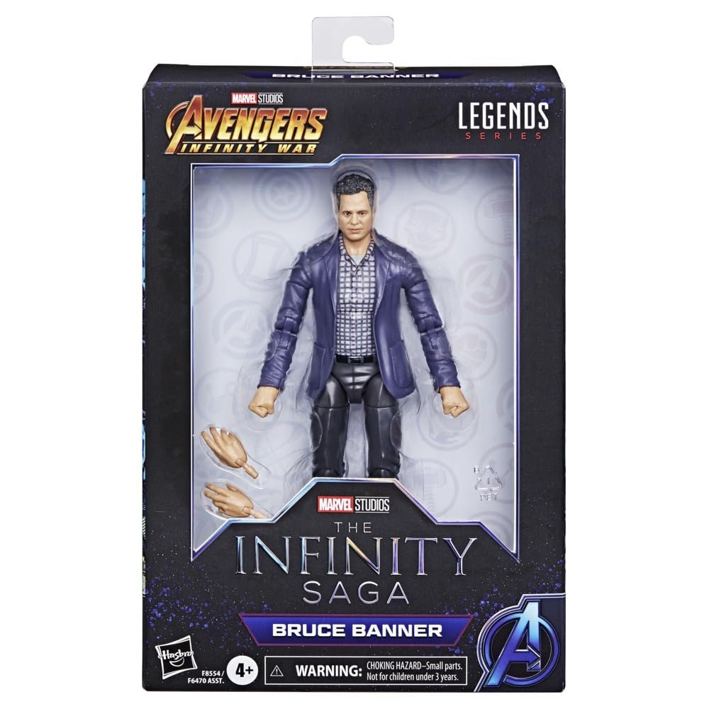Marvel Hasbro Legends Series Bruce Banner, Avengers: Infinity War Collectible 6 Inch Action Figures, Legends Action Figures