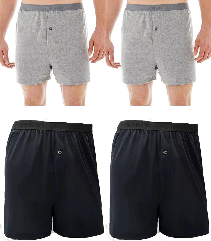 Fruit of the Loom Men's Big Man Knit Boxers (Pack of 3)