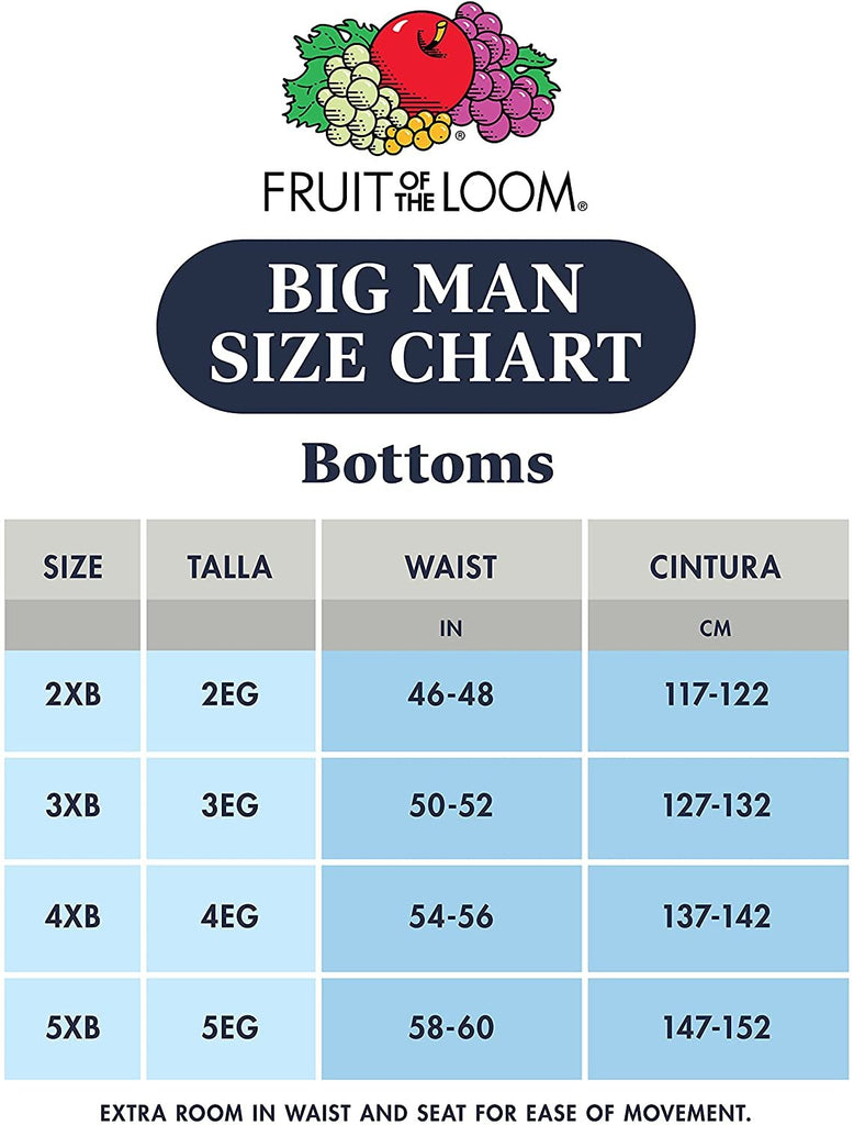 Fruit of the Loom Men's Big Man Knit Boxers (Pack of 3)