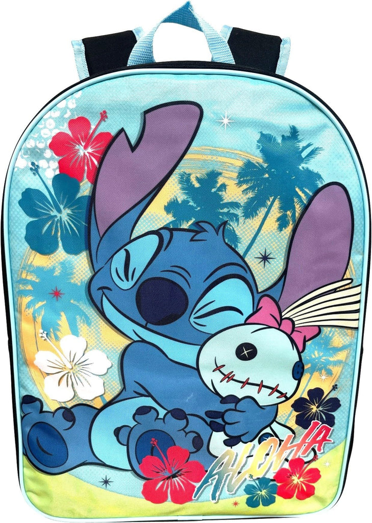 Ruz Stitch Kid's 15" School Backpack (Stitch Aloha)