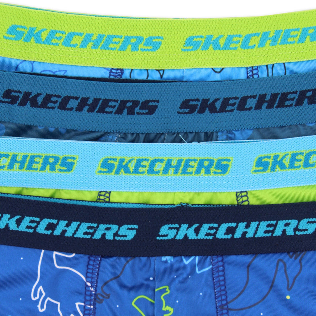 Skechers Boys' Exclusive 8pk Athletic Boxer Briefs with Unique Prints in Sizes 2/3t, 4, 6, 8 and 10