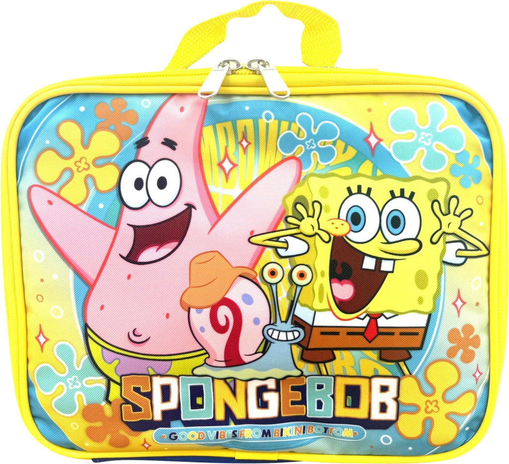 Ruz SpongeBob SquarePants Lunch Bag with Patrick – Insulated Kids Lunch Tote – Durable & Easy-Clean – School or Travel