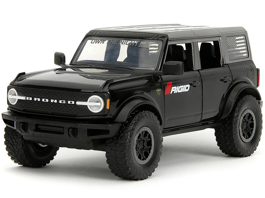 2021 Bronco Badlands Black Rigid with Extra Wheels Just Trucks Series 1/24 Diecast Model Car by Jada 34185