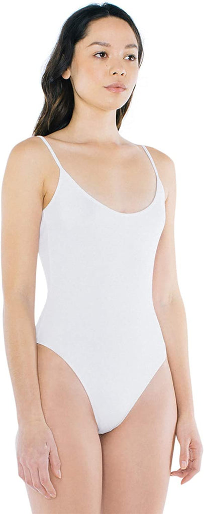 American Apparel womens Cotton 2x2 Sleeveless U Back Bodysuit