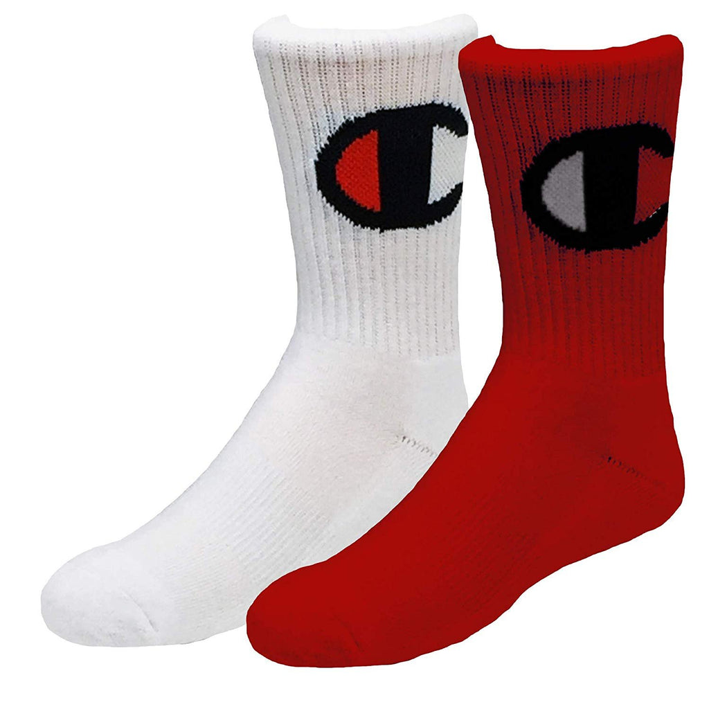 Champion Little & Big Boys 2-Pk. Logo Crew Socks