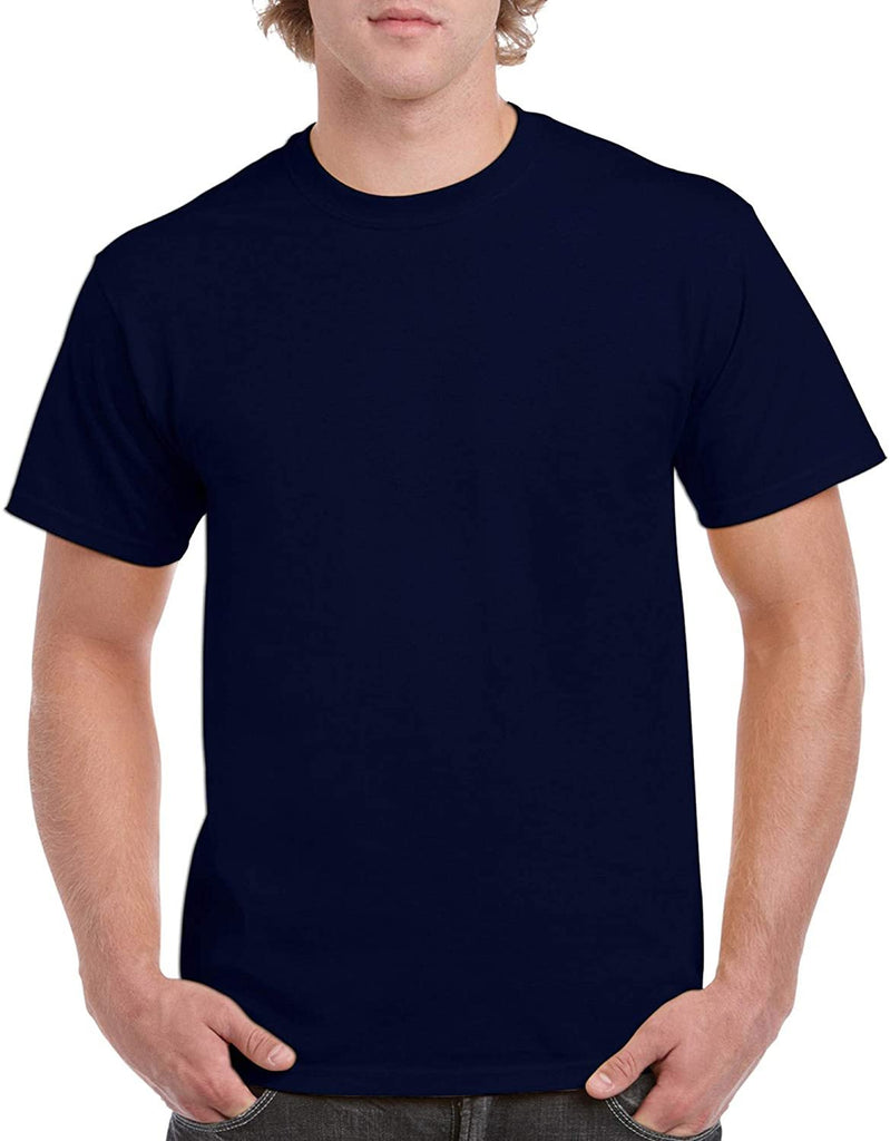 Gildan Men's Heavy Cotton T-Shirt, Style G5000, Multipack, Navy (10-Pack), Small