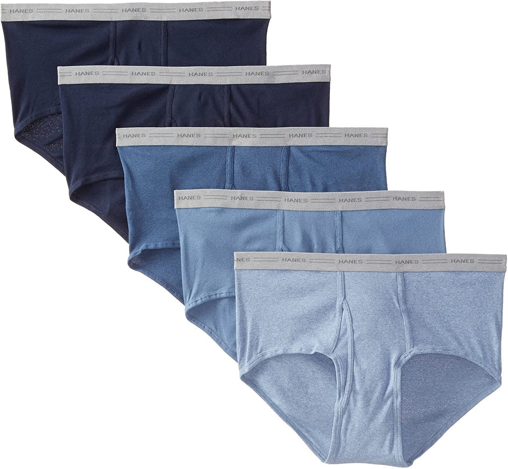 Hanes Men's 5-Pack Big Mid-Rise Waistband Briefs