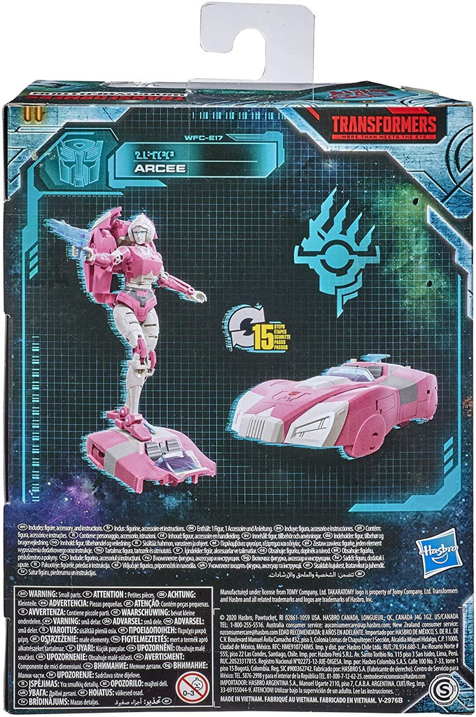 Transformers Toys Generations War for Cybertron: Earthrise Deluxe WFC-E17 Arcee Action Figure - Kids Ages 8 and Up, 5.5-inch