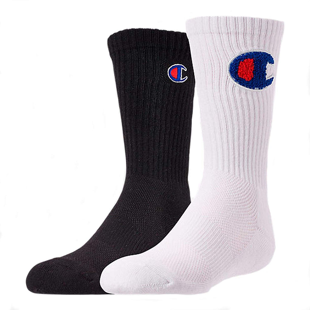 Champion Little & Big Boys 2-Pk. Logo Crew Socks