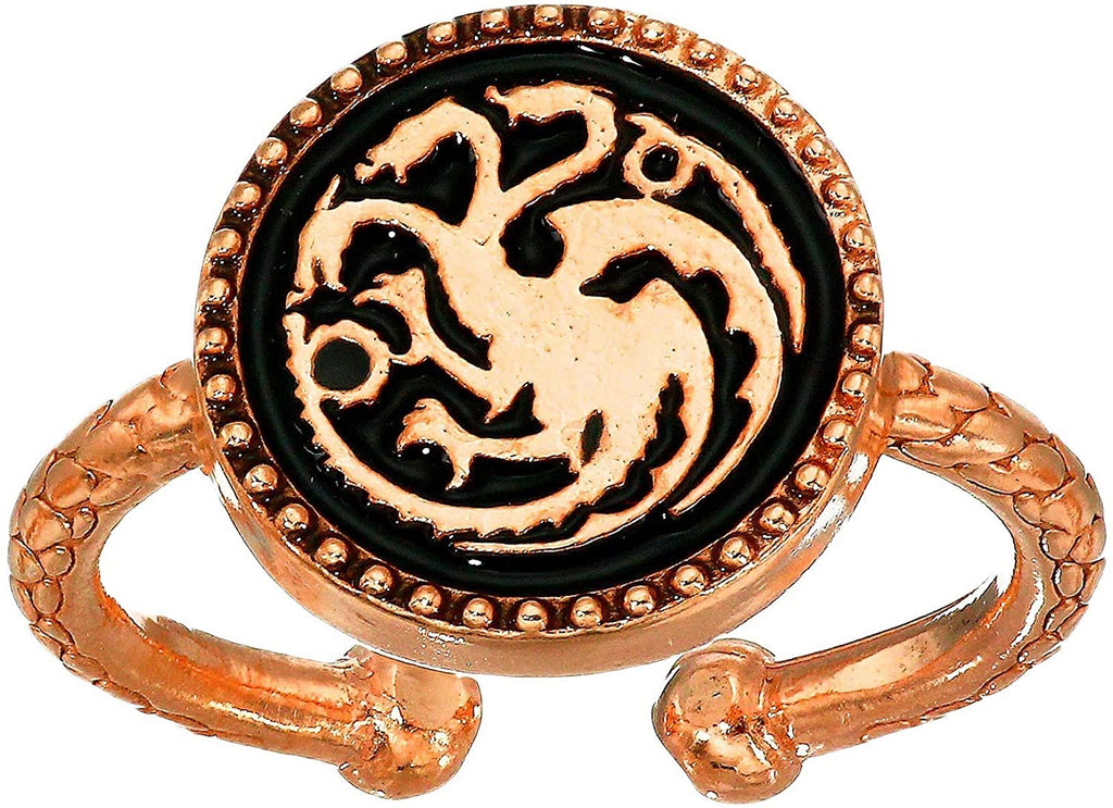 Alex and Ani Game of Thrones, Targaryen Signet Adjustable Ring.925 Sterling Silver