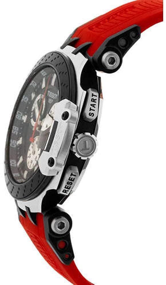 Tissot Men's T-Race Chrono Quartz Stainless Steel Casual Watch Red T1154172705100
