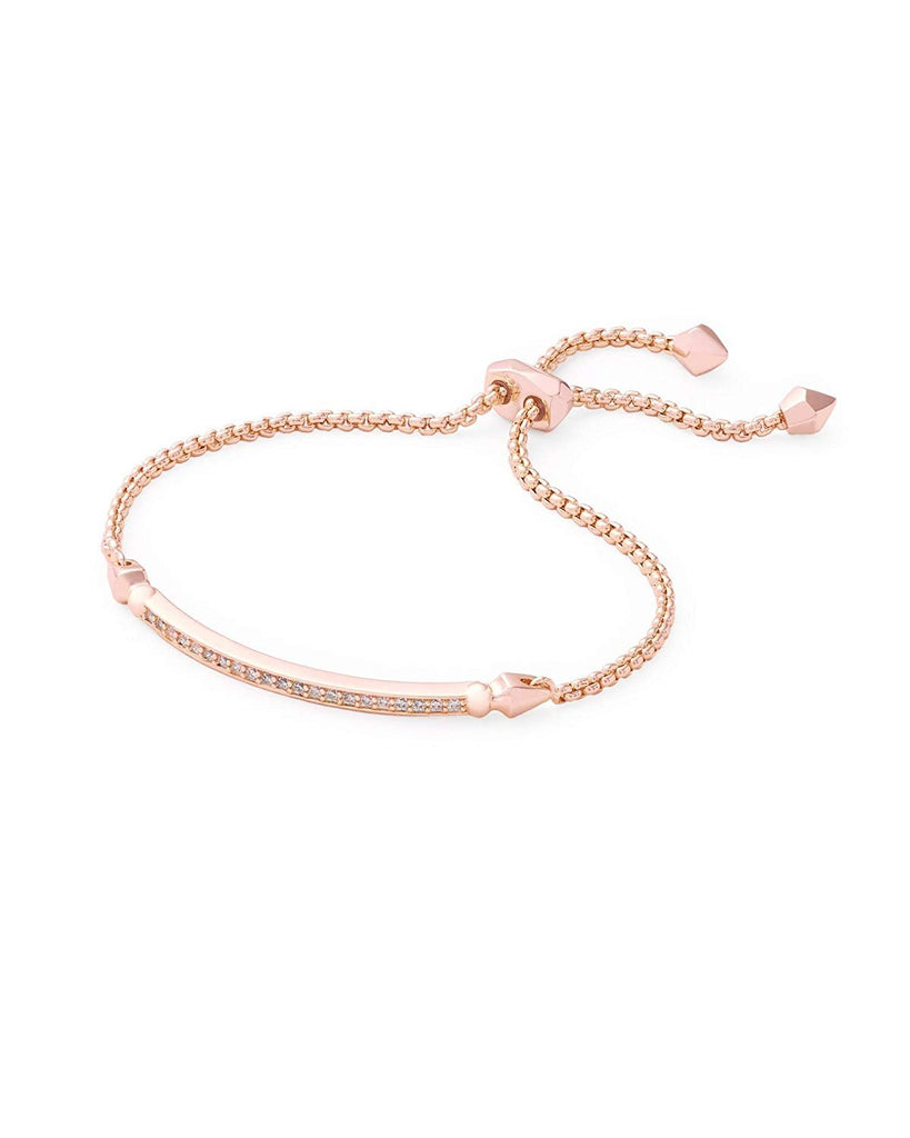 Kendra Scott Ott Adjustable Chain Bracelet In Rose Gold