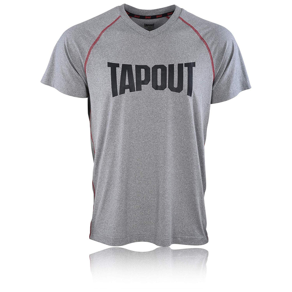 TapouT Mens Lounge Shirt Jersey - Super Soft V-Neck T Shirt Spandex/Polyester Blend Sleep Pajama Fight