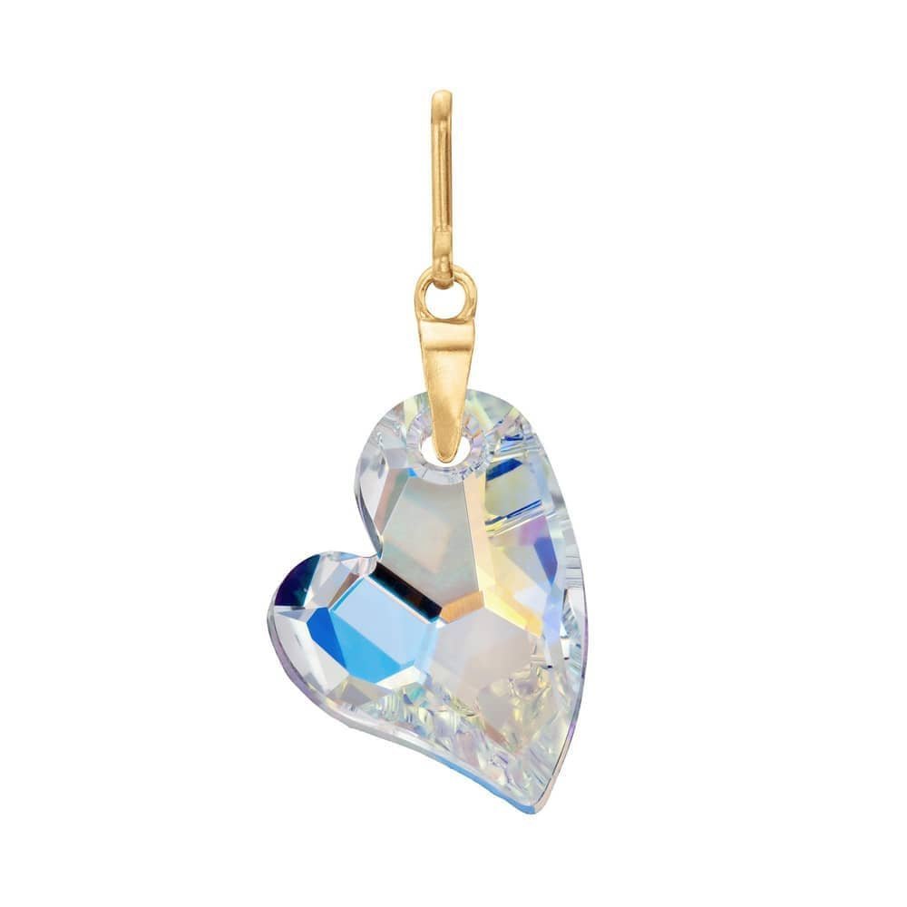 Alex and Ani Crystallized Heart Necklace Charm With Swarovski Crystal