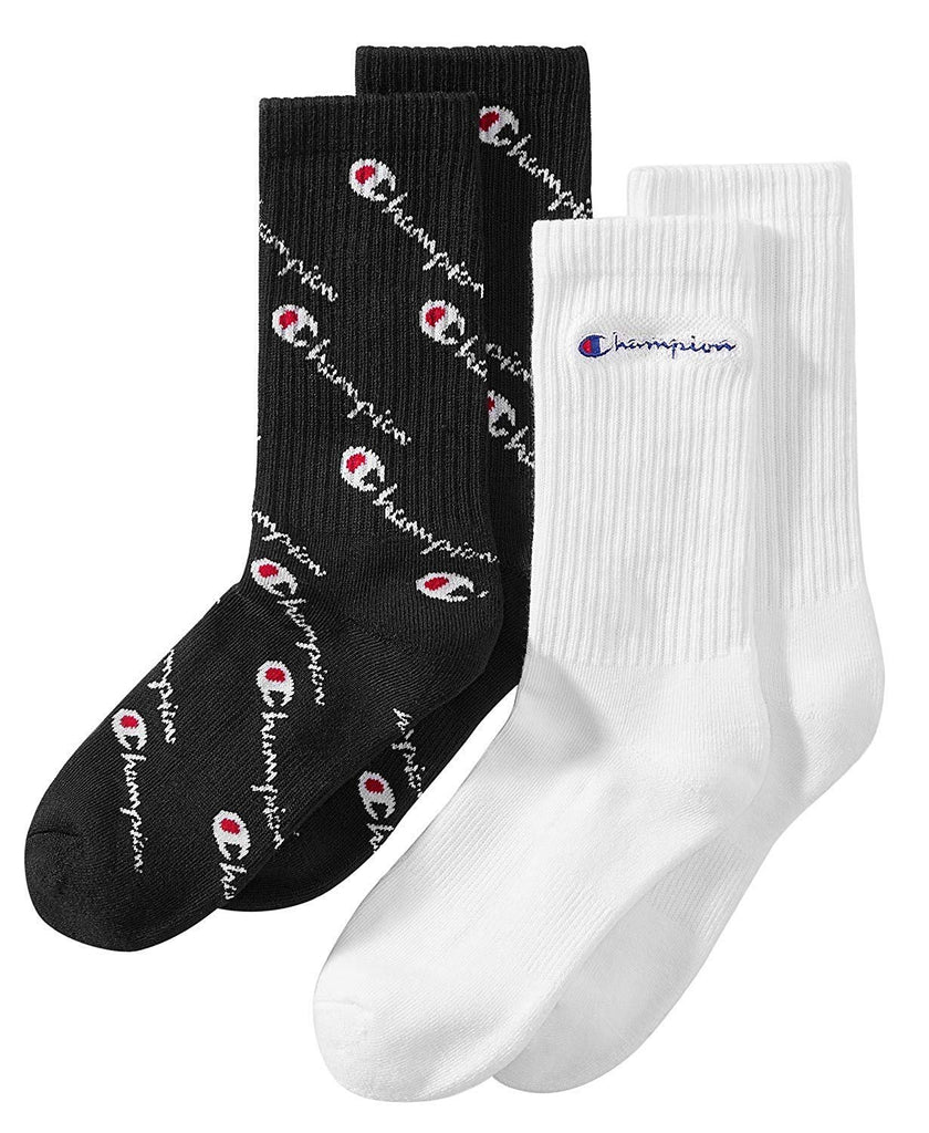 Champion Little & Big Boys 2-Pk. Logo Crew Socks