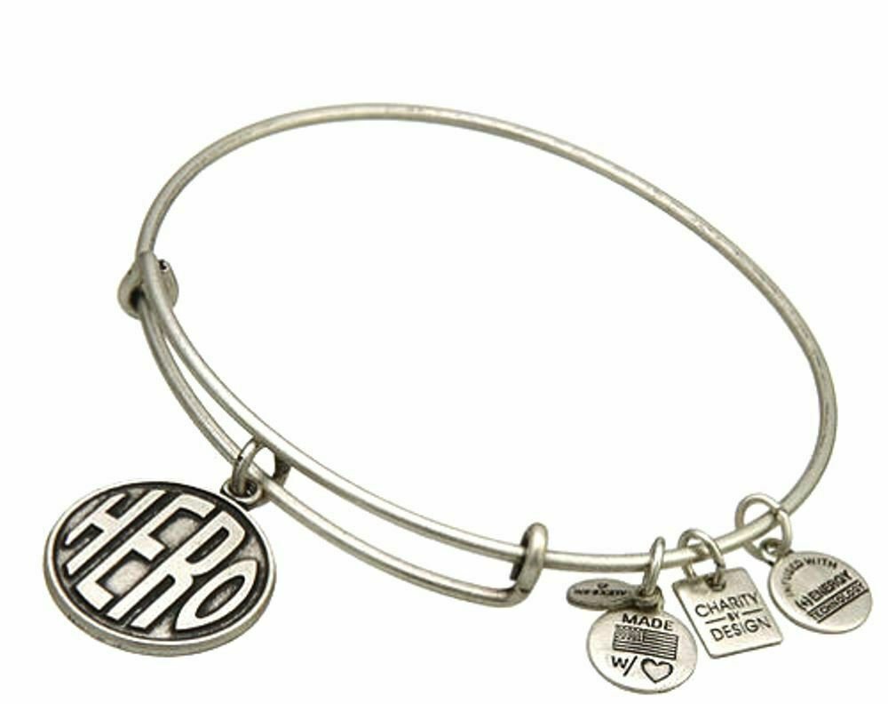 Alex and Ani Hero Charm Bangle in Russian Silver, CBD11H04RS