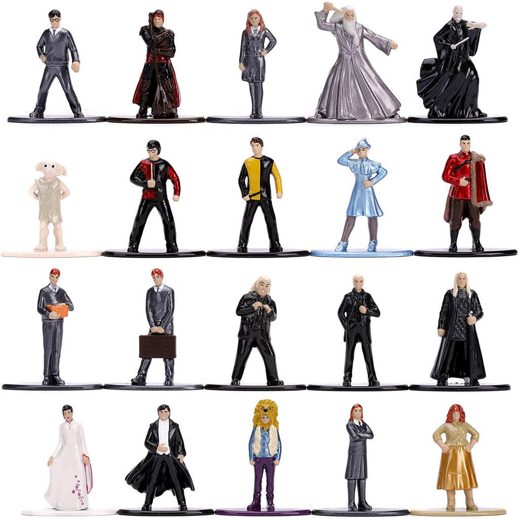 Jada Toys Harry Potter 1.65" Die-cast Metal Collectible Figures 20-Pack Wave 4, Toys for Kids and Adults, Silver