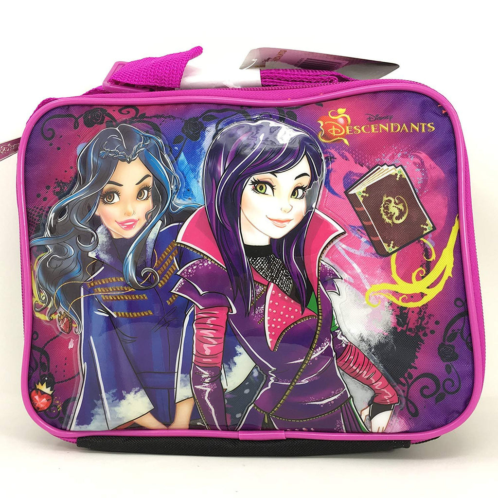 Disney Descendants 9.5" Canvas Blue & Purple Insulated Lunch Bag