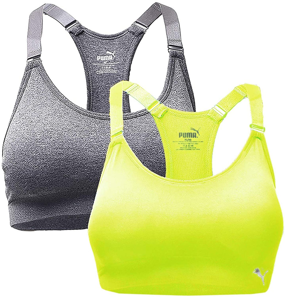 PUMA Womens Seamless Sports Bra with Removable Cups