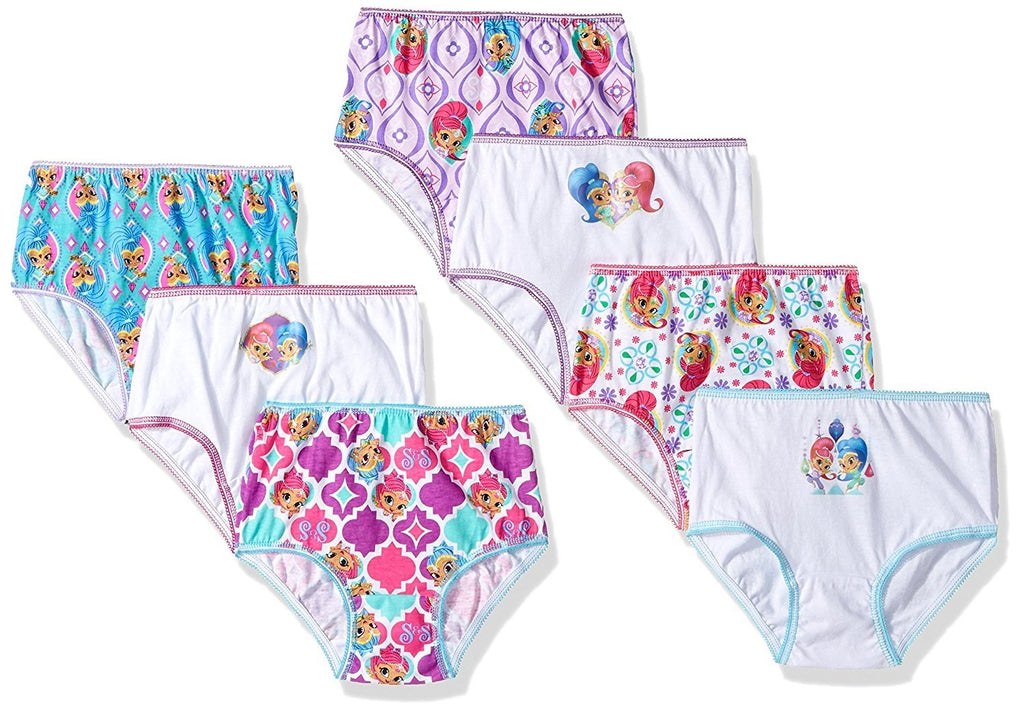 Nickelodeon Shimmer & Shine 7 Pack Toddler Girls Underwear