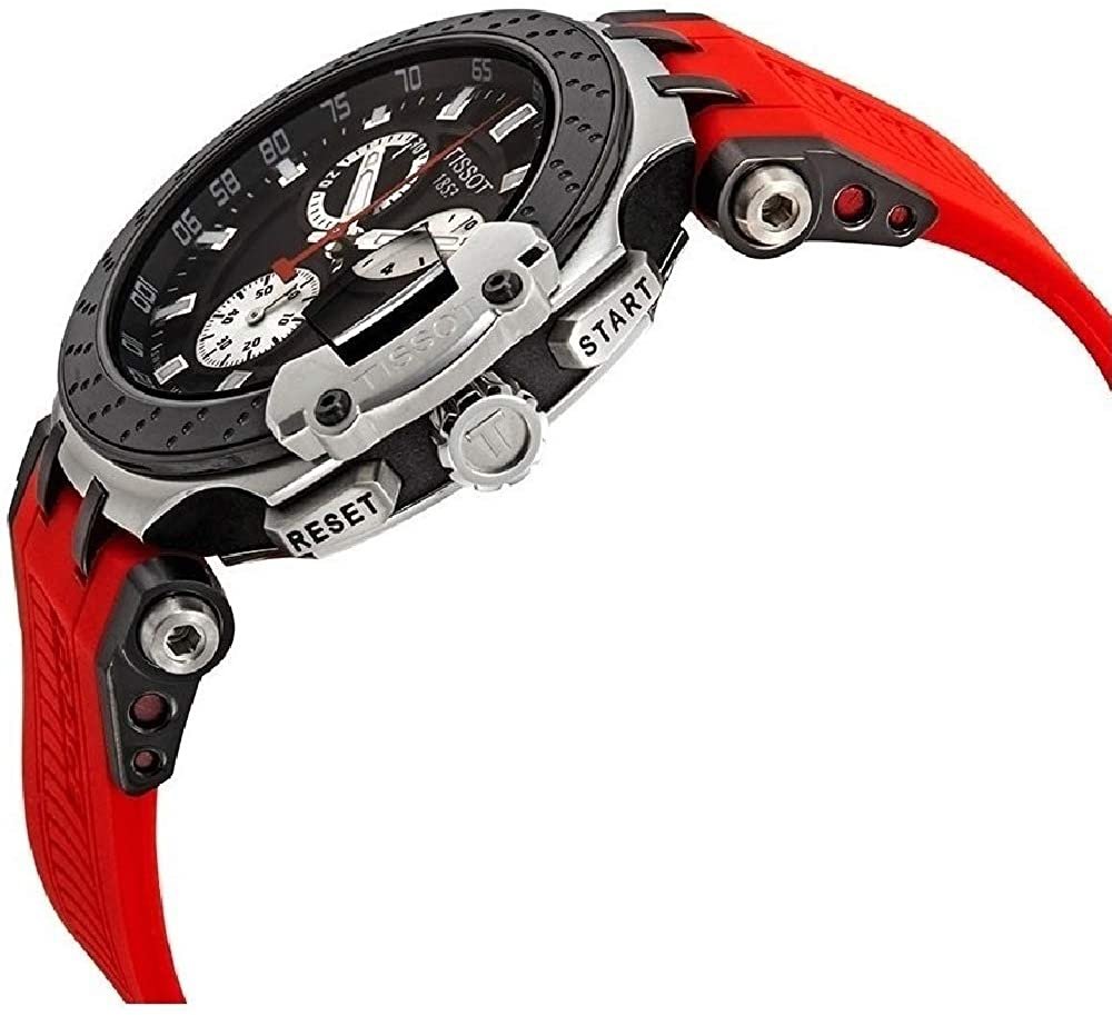 Tissot Men's T-Race Chrono Quartz Stainless Steel Casual Watch Red T1154172705100