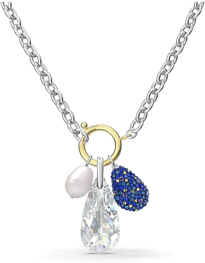Swarovski The Elements Necklace Blue Mixed Metal Plating