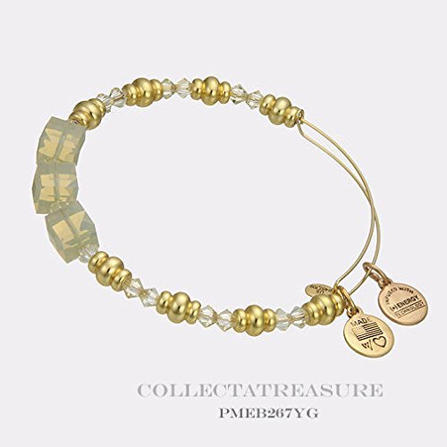 Alex And Ani Assorted Swarovski Crystal Beaded Bangle Shiny Gold PMEB267YG