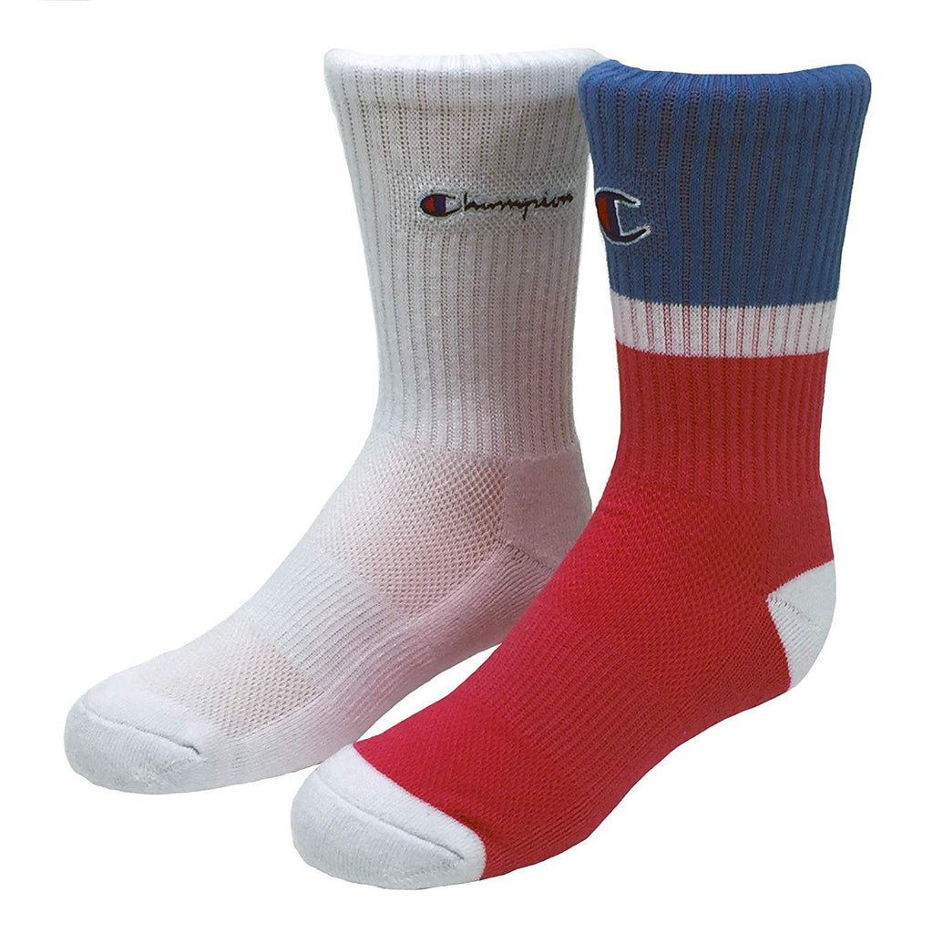 Champion Little & Big Boys 2-Pk. Logo Crew Socks