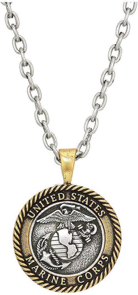 Alex and Ani Marines 28" Necklace Two-Tone One Size
