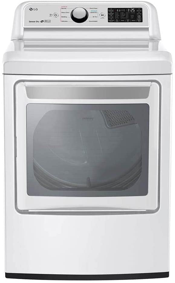 LG DLE7300WE 7.3 cu. ft. Smart WiFi Enabled Electric Dryer with Senso