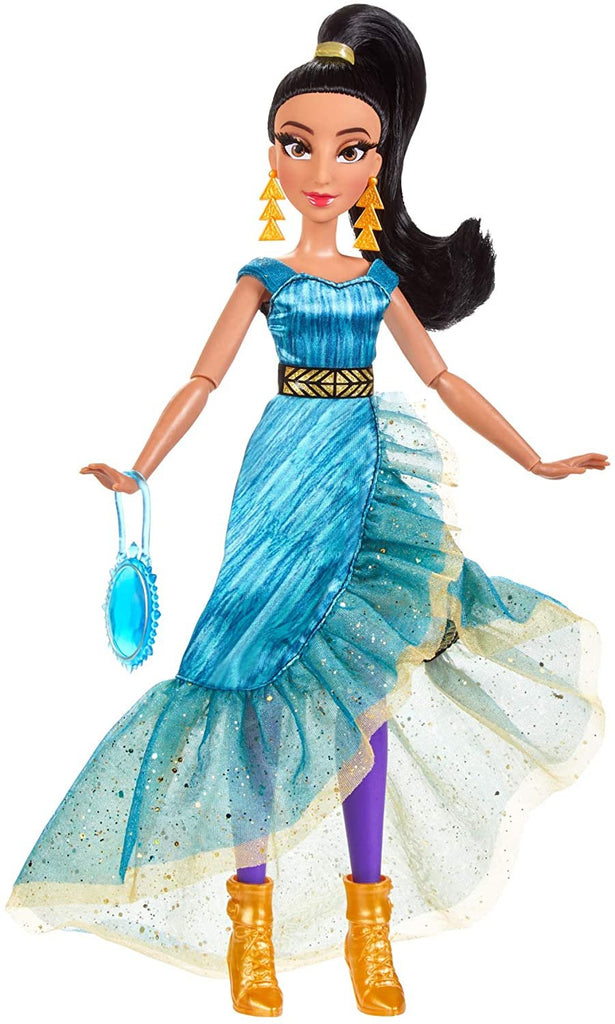 Disney Princess Style Series Jasmine Fashion Doll, Contemporary Style Full-Length Dress, Earrings, Purse, and Shoes, Toy for Girls 6 and Up