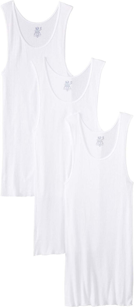 Fruit of the Loom Men'sBig Man White A-Shirt(Pack of 3)