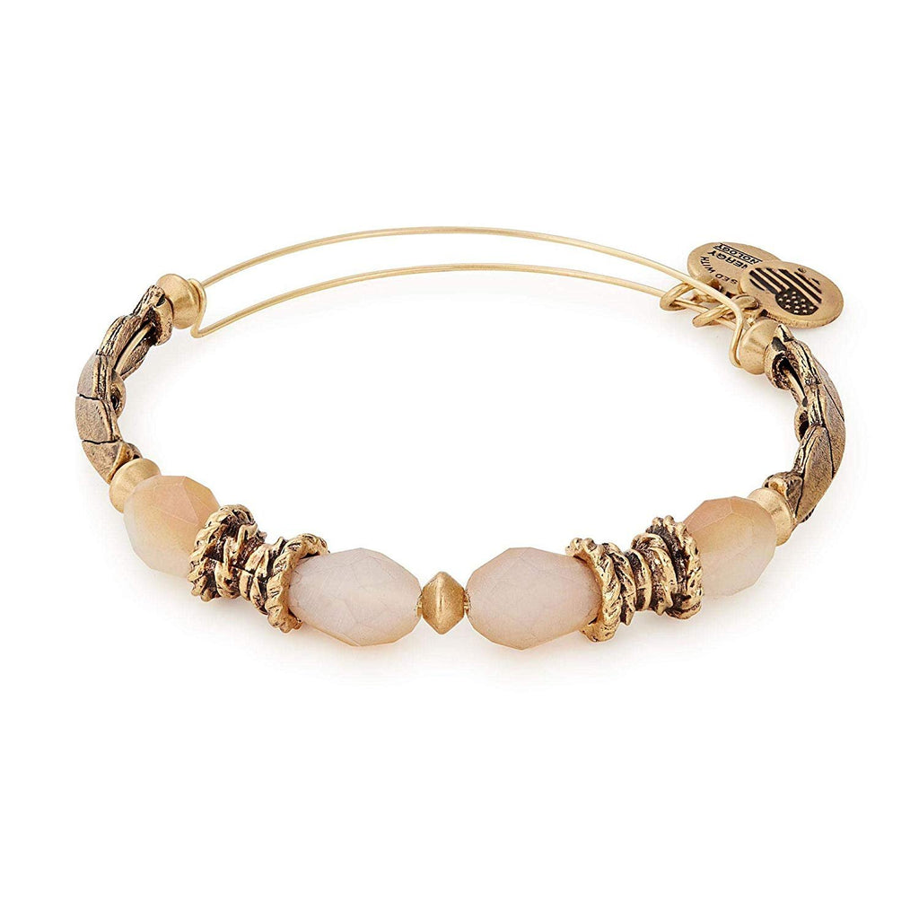 Alex and Ani Honey Journey Beaded Bangle Bracelet - Rafaelian Gold Finish