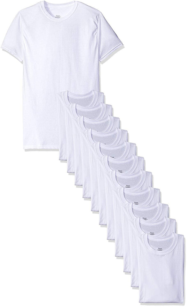 Hanes Men's 12-Pack Crew T-Shirt
