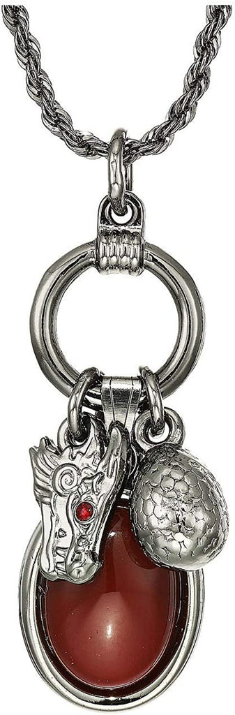 Alex and Ani Game of Thrones, Targaryen 21". Adjustable Trio Necklace Midnight Silver One Size