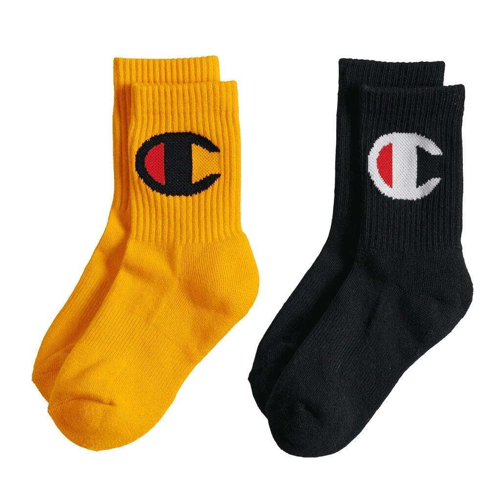 Champion Little & Big Boys 2-Pk. Logo Crew Socks