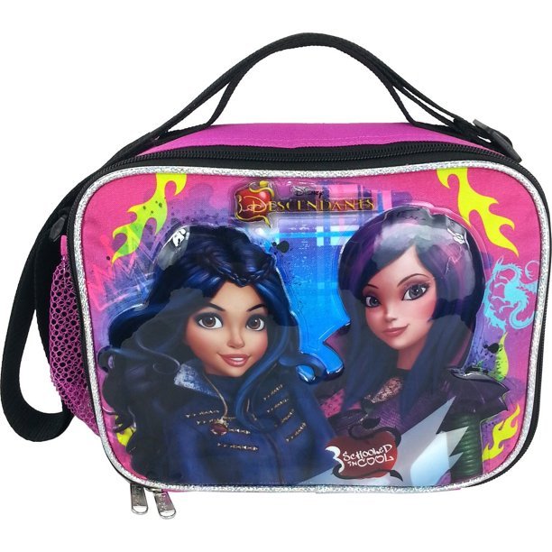 Descendants  Lunch Bag - Disney - Anime Black/Pink New
