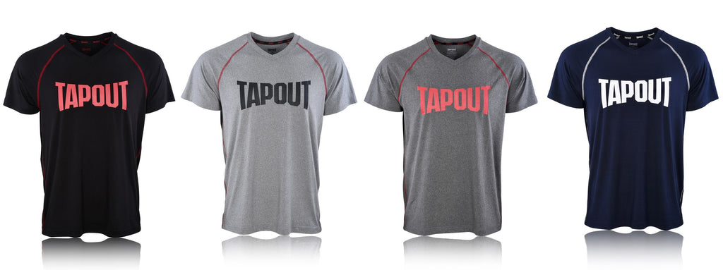 TapouT Mens Lounge Shirt Jersey - Super Soft V-Neck T Shirt Spandex/Polyester Blend Sleep Pajama Fight