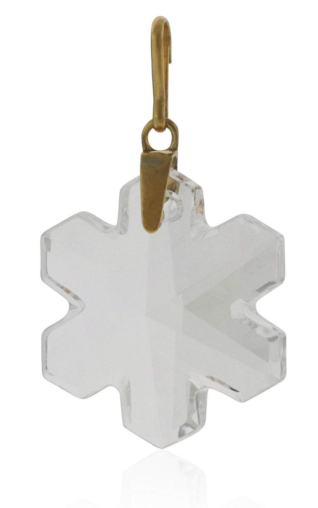 Alex And Ani Crystal Snowflake Necklace Charm with Swarovski Crystal - CS17CSF02G