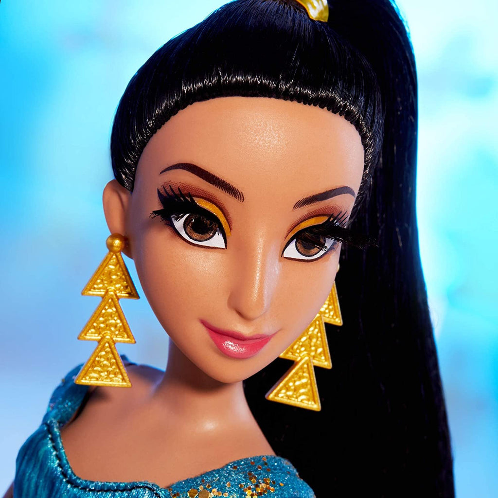 Disney Princess Style Series Jasmine Fashion Doll, Contemporary Style Full-Length Dress, Earrings, Purse, and Shoes, Toy for Girls 6 and Up