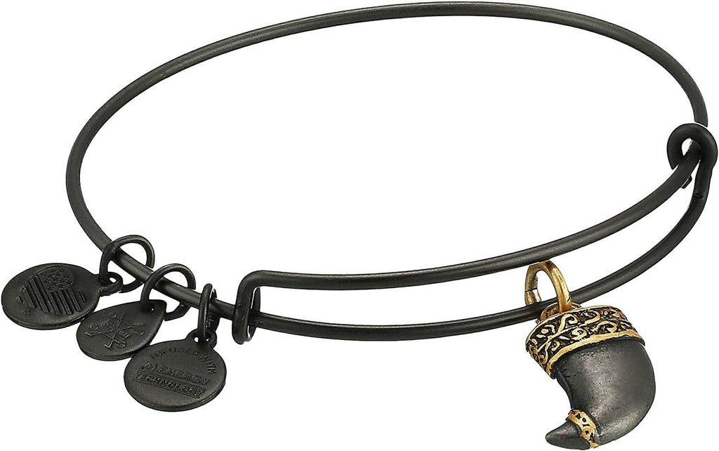 Alex and Ani Womens Tiger's Claw Bangle Two-Tone