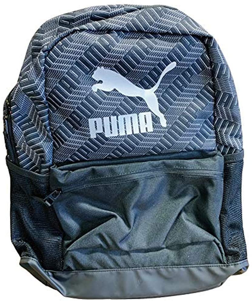Puma Unisex Layered Print Backpack, Adult, Black/White, OS