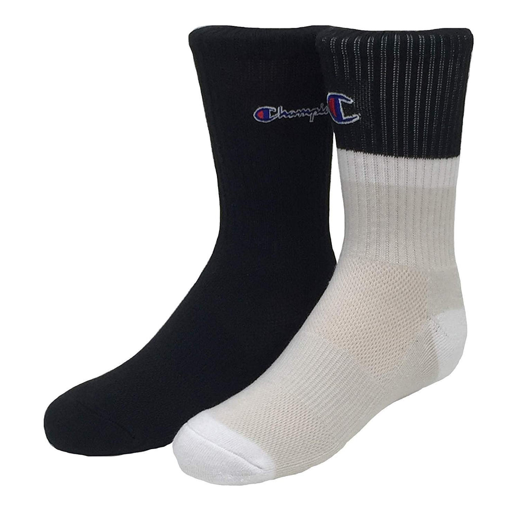 Champion Little & Big Boys 2-Pk. Logo Crew Socks