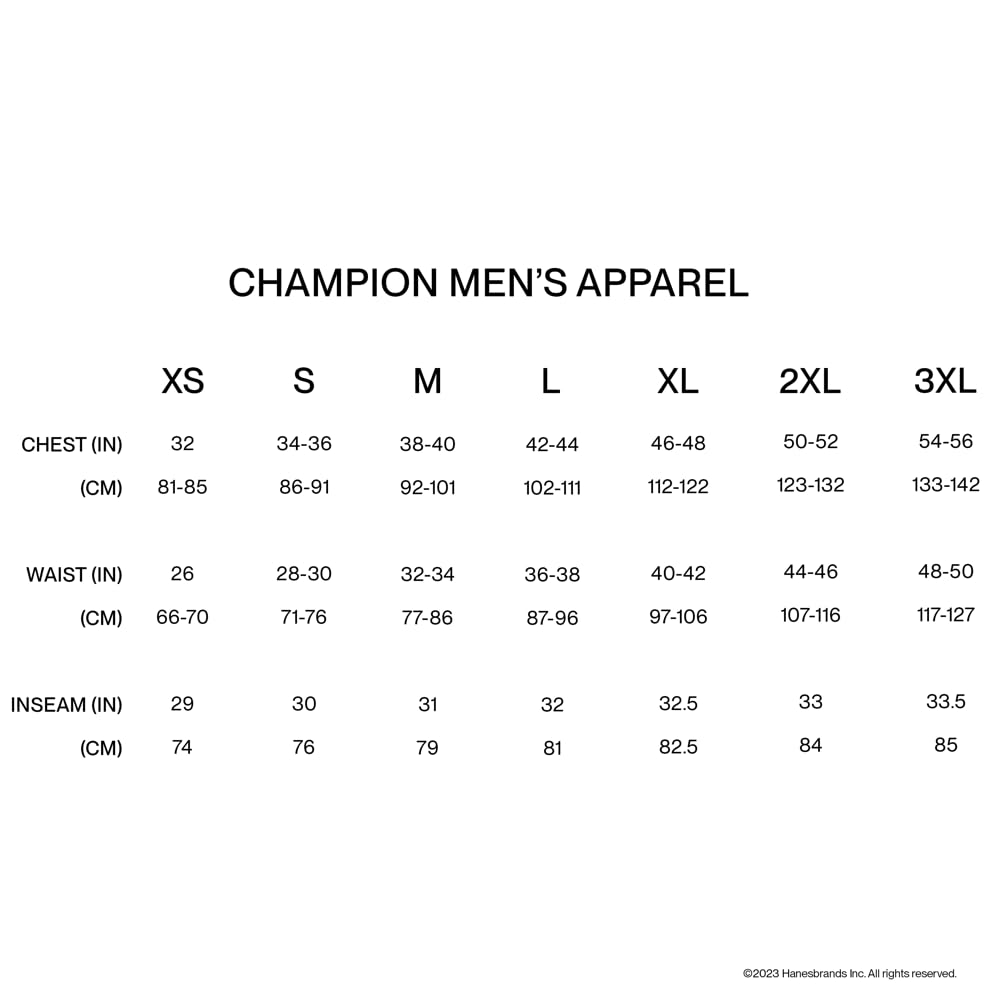 Champion Men's, Powerblend, Fleece Midweight, Athletic Shorts with Pockets (Reg. or Big, Navy C Patch Logo, Large Tall