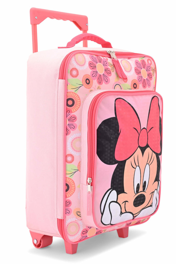 Fast Forward Minnie Mouse Girls Luggage 16" Soft Side Wheeled Pilot Case- Rolling Suitcase 16x12x5