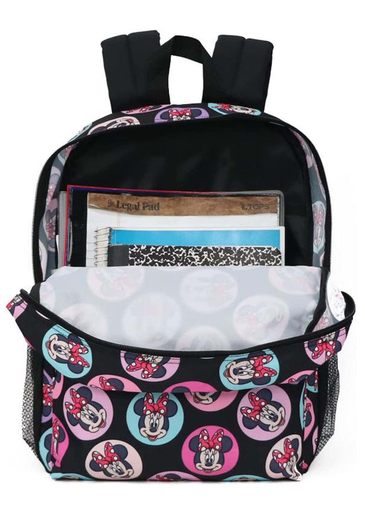 Disney Minnie Mouse Full Size All Over Print 16" Backpack
