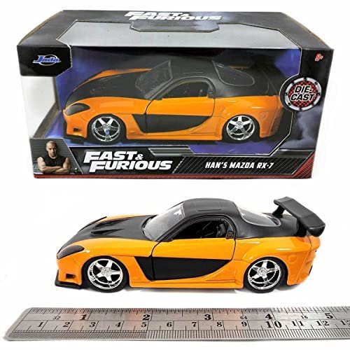 Jada Toys Fast & Furious 1:32 Han's Mazda RX-7 Die-cast Car, Toys for Kids and Adults
