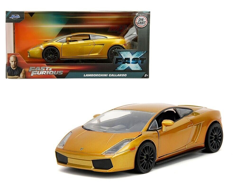 JADA Toys 34924 1/24 Fast and Furious Lamborghini Gallardo Gold F&F X Lamborghini Gallardo