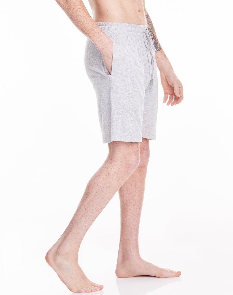 Hanes Men's Tag Free Pajama Lounge Short with Side Pockets, Large, Black