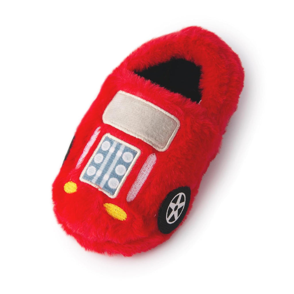 Handcraft Hot Wheels Toddler Boys Embroidered Slippers, Red, 5-6 Toddler